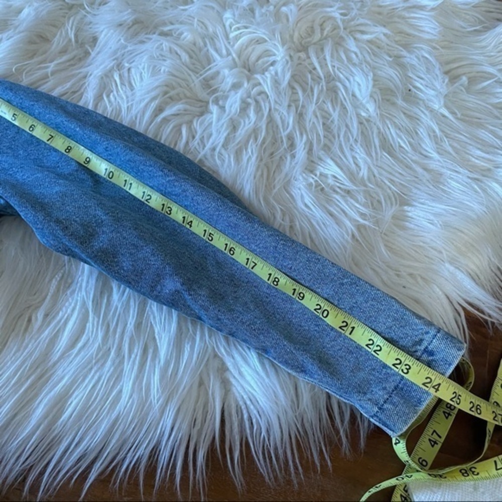 VTG 90’s Harley Davidson Biker Blue ladies denim jean jacket embroidered‎ size L - Picture 10 of 15